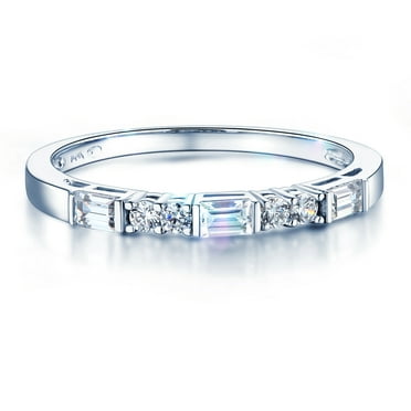 Jewel Tie 14K White Gold 1.5mm Round Cut Pave Set Wedding Ring Anniversary Band Cubic Zirconia CZ 1/10cttw. Jewel Tie 14K White Gold 1.5mm Round Cut Pave Set Wedding Ring Anniversary Band Cubic Zirconia CZ 1/10cttw.